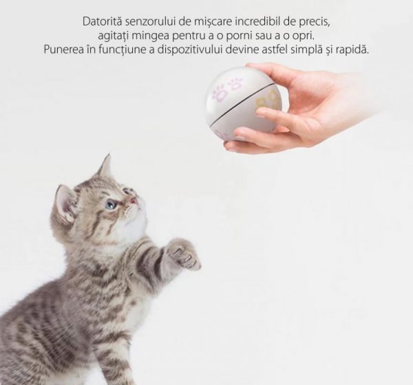 Jucarie inteligenta pentru pisici Petoneer, Autonomie 5 ore, Baterie 320 mAh, USB [1]