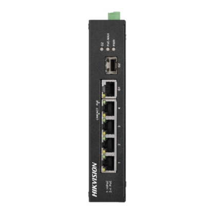 Switch 4 porturi PoE'2 porturi uplink SFP/RJ45 - HIKVISION DS-3T0306HP-E-HS [1]