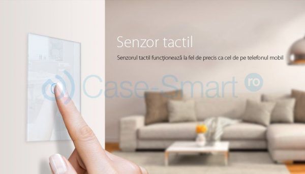 Intrerupator cu variator wireless cu touch Livolo din sticla – standard italian [1]