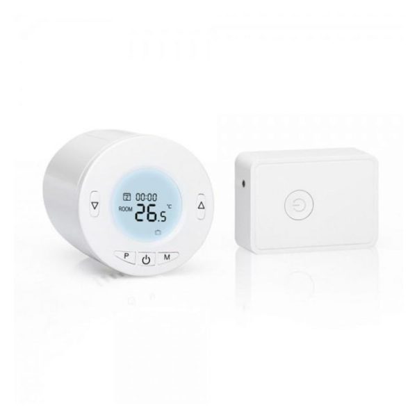 Kit cap termostatic cu hub pentru calorifer, Meross MTS100H, Compatibil cu Amazon Alexa, Google Home & IFTTT [1]