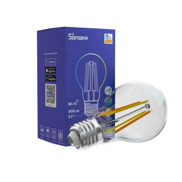 Bec inteligent LED Sonoff B02-F-A60, Wi-Fi, 7W, 806 LM, Dimmer, Control aplicatie [1]