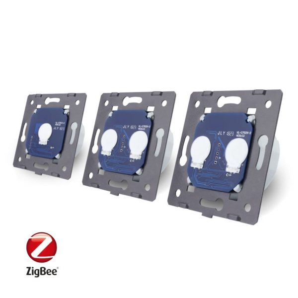 Intrerupator cu touch simplu+dublu+dublu LIVOLO din sticla, Protocol ZigBee, Control de pe telefon [1]
