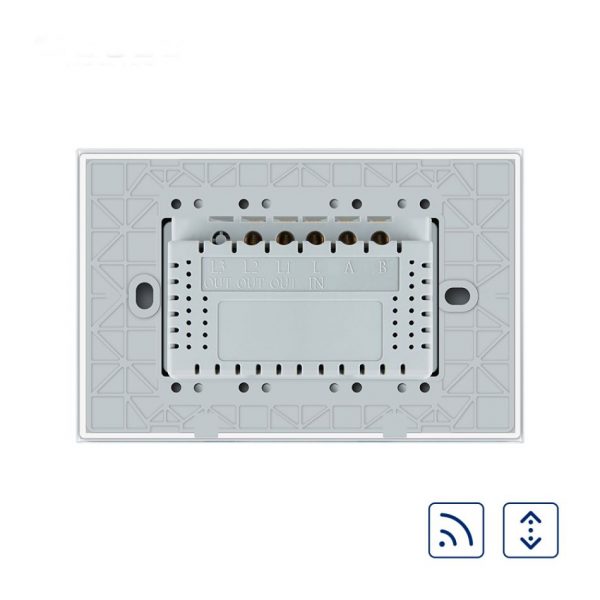 Intrerupator cu touch pentru draperie Livolo din sticla, Wireless, Standard italian [1]