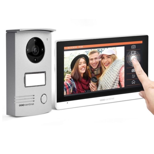 Interfon video cu fir SCS Sentinel VISIODOOR 7+, Ecran tactil de 7 inch, Monitorizare video cu unghi de 120° [1]