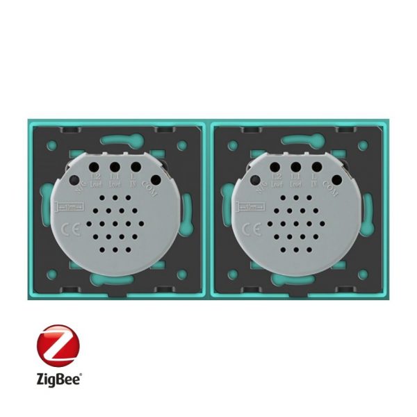 Intrerupator dublu + dublu cu touch Livolo din sticla, Protocol ZigBee, Control de pe telefon [1]