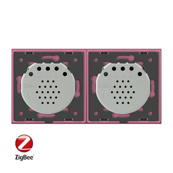 Intrerupator dublu + dublu cu touch Livolo din sticla, Protocol ZigBee, Control de pe telefon [1]