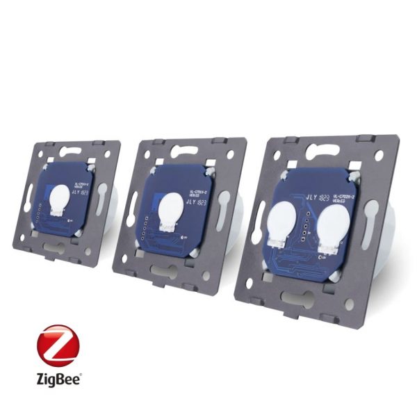 Intrerupator cu touch simplu+simplu+dublu LIVOLO din sticla, Protocol ZigBee, Control de pe telefon [1]