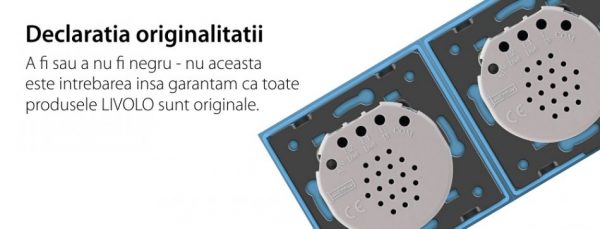 Intrerupator dublu + simplu cu touch Livolo din sticla, Protocol ZigBee, Control de pe telefon [1]