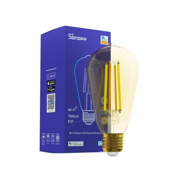 Bec inteligent LED Sonoff B02-F-ST64, Wi-Fi, 7W, 700 LM, Dimmer, Control aplicatie [1]