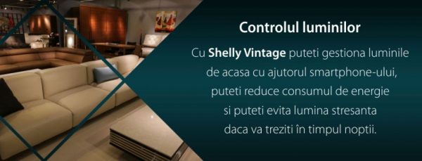 Bec inteligent Shelly Vintage A60, Dimmer, Wi-Fi, Control aplicatie, E27, 7W, 750 LM [1]