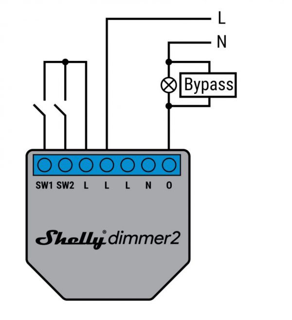 Bypass Shelly, Compatibil cu Shelly 1L & Dimmer 2 [1]