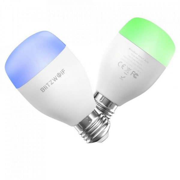 Bec inteligent Blitzwolf BW-LT27, Wi-Fi, Smart, Bulb E27, 9W, Comanda vocala, 850 LM, RGB [1]