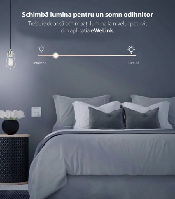 Intensificator inteligent de lumina Dimmer D1, Sonoff, Wireless, Control voce, Compatibil cu Google Home & Alexa [1]