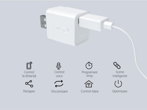 Adaptor USB Inteligent Sonoff, Micro, 5V, Wireless, Compatibil cu Google Home, Alexa & eWeLink [1]