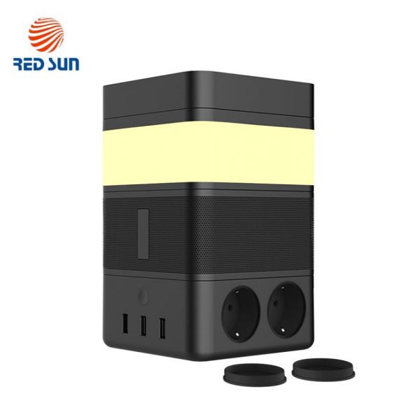 Boxa portabila cu lampa inteligenta Redsun RS-02EU-SP, Functie de baterie externa, Incarcator Wireless, Bluetooth [1]
