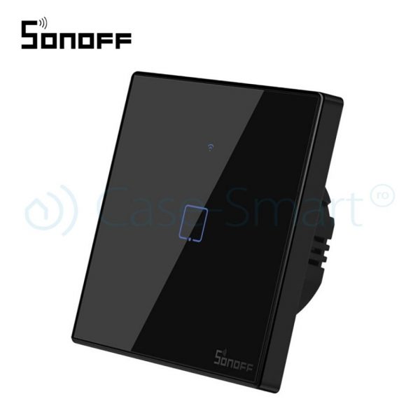 Intrerupator simplu cu touch Sonoff T3EU1C, Wi-Fi + RF, Control de pe telefonul mobil [1]