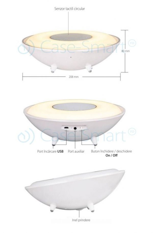 Boxa si lampa inteligenta ovala cu Bluetooth Red Sun RS-WBSL-X5 [1]