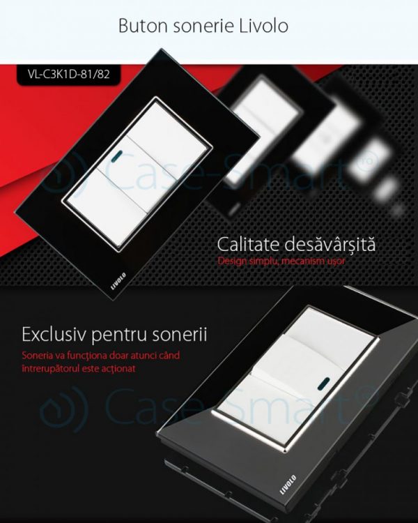 Buton sonerie Livolo din sticla – standard italian [1]