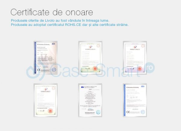 Intrerupator dublu cap scara/cruce cu touch Livolo din sticla – standard italian [1]