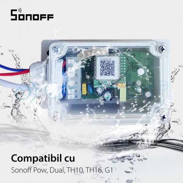Carcasa rezistenta la apa pentru releu Sonoff IP66 [1]