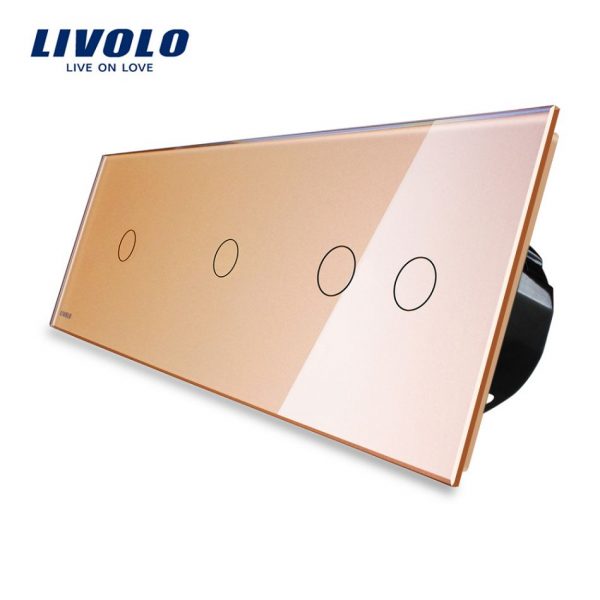 Intrerupator cu touch simplu+simplu+dublu LIVOLO din sticla [1]