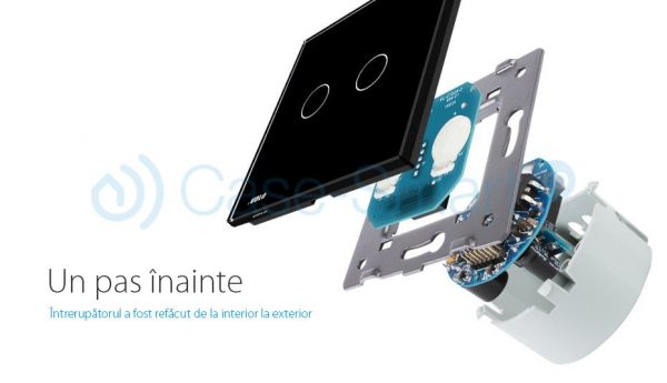 Intrerupator cu touch simplu+simplu+dublu LIVOLO din sticla [1]