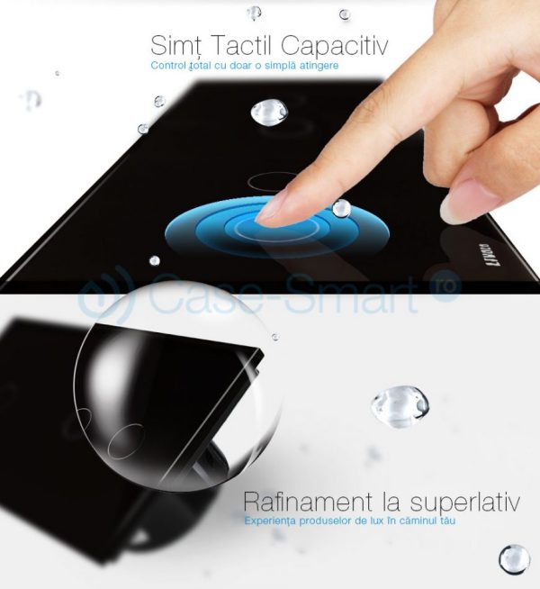 Intrerupator cu touch simplu+simplu+dublu LIVOLO din sticla [1]