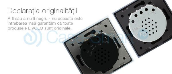 Intrerupator simplu wireless cu touch Livolo din sticla [1]