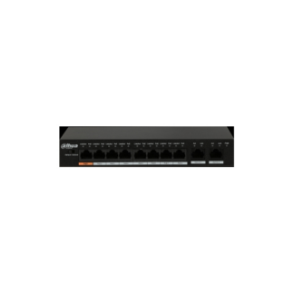 Accesorii Montaj CCTV - Switch Dahua PFS3010-8ET-96 PoE 8+2 porturi, RJ45, 30W, Max. 96W