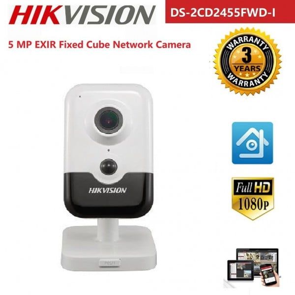 Camera supraveghere IP Hikvision 5MP ultra HD  DS-2CD2455FWD-I   IR10m PIR alarm, microfon,difuzor, POE [1]