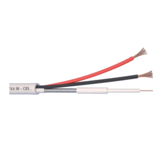 Cablu coaxial - Cablu Microcoaxial + alimentare 2x0.5, Cupru 100%, 100m