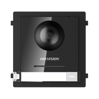 Posturi interioare si exterioare - Modul Master conectare 2 fire'camera video 2MP fisheye si un buton apel  - HIKVISION DS-KD8003-IME2
