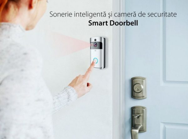 Sonerie inteligenta si camera de securitate Besnt Smart Doorbell BS-M07W, HD, Control la distanta, Comunicare bidirectionala [1]