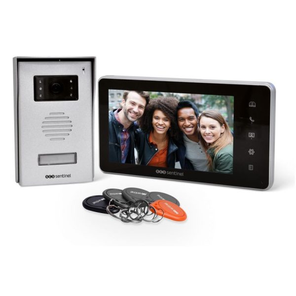 Interfon video cu fir SCS Sentinel VisioKit 7, 5 Ecusoane hands-free pentru acces, Ecran tactil 7 inch [1]
