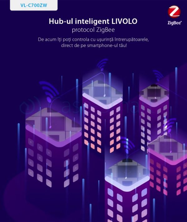 Hub Livolo ZigBee Control WiFi wireless albastru [1]
