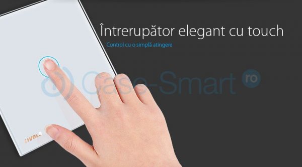 Intrerupator cap scara / cap cruce cu touch Livolo din sticla [1]