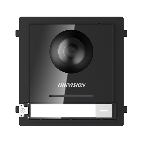 Modul Master conectare 2 fire'camera video 2MP fisheye si un buton apel  - HIKVISION DS-KD8003-IME2 [1]