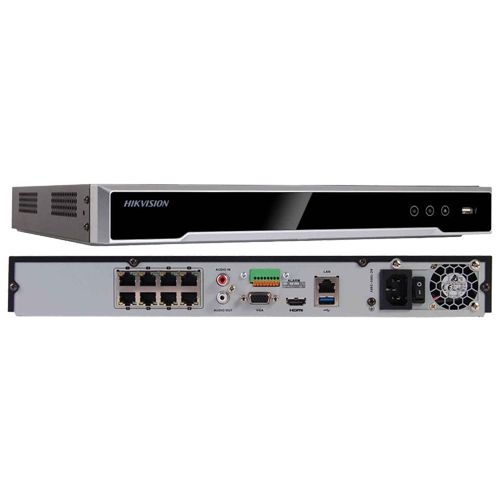 NVR 4K'8 canale 12MP + 8 porturi PoE - HIKVISION DS-7608NI-I2-8P [1]