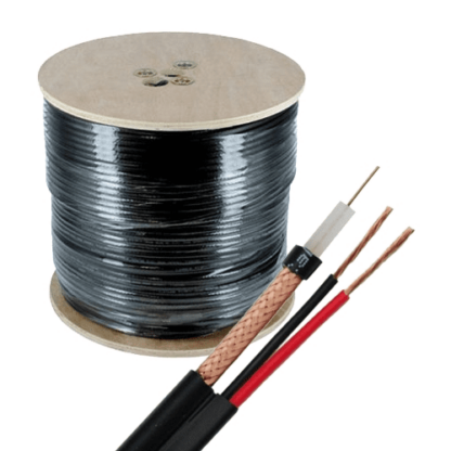 Cablu coaxial RG59 + alimentare 2x0.75'305m'negru TSY-RG59+2X0.75-B [1]