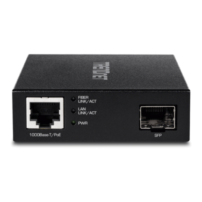 Mediaconvertor POE Gigabit - SFP fibra optica - TRENDnet TFC-PGSFP [1]