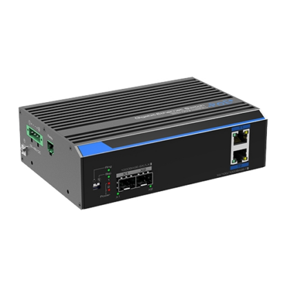 Switch industrial 2 porturi Gigabit HPoE'2 porturi uplink SFP/RJ45 - UTEPO UTP7202GE-POE [1]