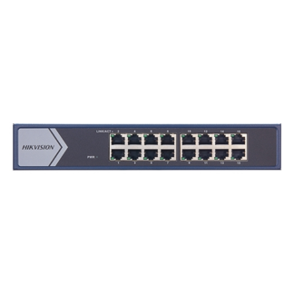 Cablu utp si ftp - Switch 16 porturi Gigabit - HIKVISION DS-3E0516-E