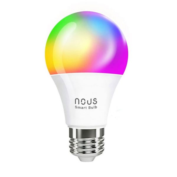Bec LED inteligent Nous P3, Soclu E27, Putere 9 W, Lumini RGB, Flux 810 Lm, Control din aplicatie [1]