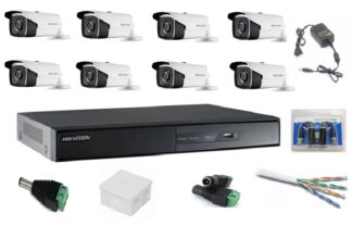 Kit Supraveghere - Kit sistem supraveghere profesional Hikvision 8 camere video 2MP, IR 40m