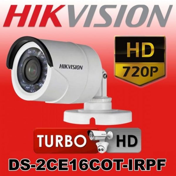 Sistem supraveghere video Hikvision 3 camere Turbo HD IR 20 M cu DVR Hikvision 4 canale, full accesorii [1]