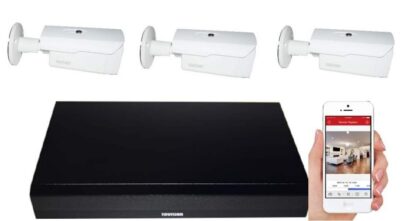 Sistem supraveghere video profesional 3 camere Rovision 2MP IR 80m, DVR 4 canale [1]