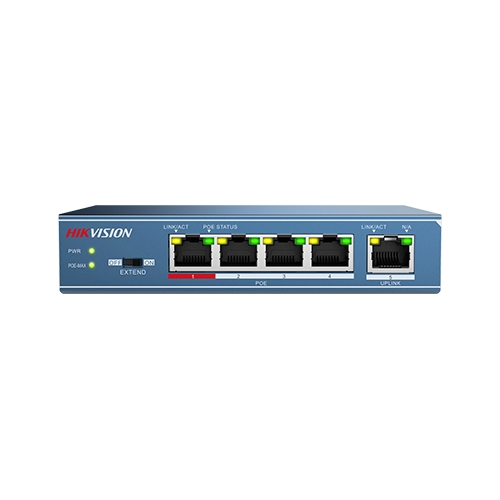 Switch 4 porturi PoE, 1 port uplink- HIKVISION [1]