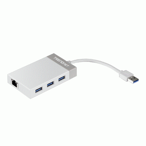 Adaptor USB 3.0 la Gigabit'Hub USB - TRENDnet TU3-ETGH3 [1]