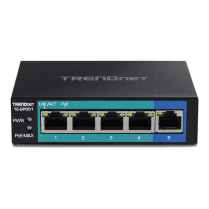 Switch 5 porturi Gigabit PoE+ 35W - TRENDnet TE-GP051 [1]
