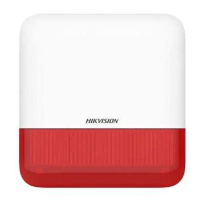 Sirena wireless AX PRO de exterior cu flash, led Rosu, 868Mhz - HIKVISION DS-PS1-E-WE-R [1]